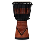 LP LP713SB World Beat Wood Art Small Djembe, Black