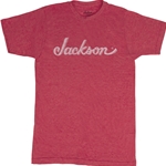 Jackson Logo Tee Heathered Red L