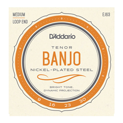 D'Addario EJ63 Tenor Banjo Strings, Nickel, 9-30