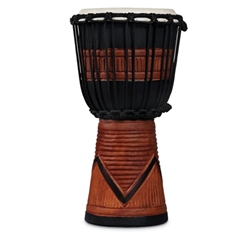 LP LP713SB World Beat Wood Art Small Djembe, Black