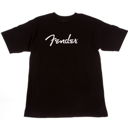 Fender Spaghetti Logo T-Shirt, Black, Small