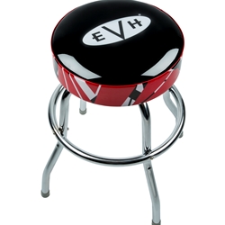 EVH Logo Barstool with Striped Trim 24"